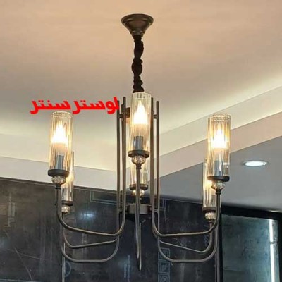 لوستر شاخه ای اسپایدر 8 مشکی