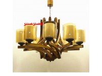 لوستر چوبی پانتآ ده شعله