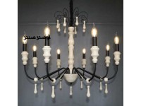 لوستر چوبی فرانسوی ویانا کرم