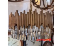 لوستر چوبی کریستالی تاج