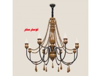 لوستر چوبی فرانسوی هوران هشت