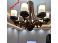 لوستر چوبی دلسا شعله
