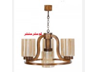 لوستر چوبی شیما چهار شعله