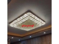 لوستر سقفی مربع 33636 سایز 100 طلایی