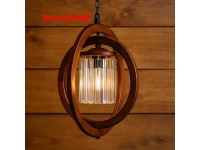 لوستر چوبی کریستالی بهار