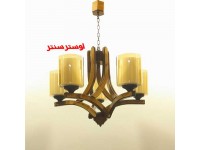 لوستر چوبی پانتآ پنج شعله