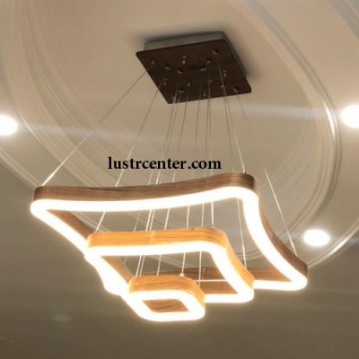 لوسترمربع چوبی خمیده اکریلیک