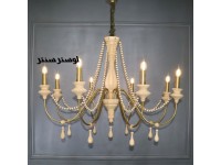لوستر چوبی فرانسوی کلارا کرم - طلا