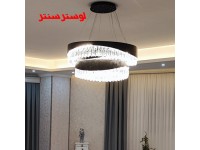 لوستر دو حلقه کریستالی آندیا 60-40