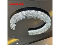 لوستر تک حلقه کریستالی نعلی