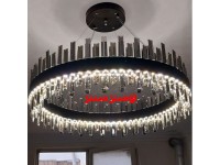 لوستر کریستالی سان مشکی 70 سانت