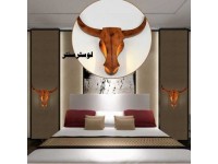 لوستر دیواری چوبی گاوی 