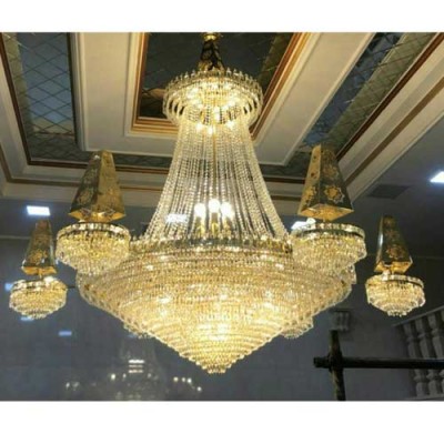 لوستر کریستال بزرگ مسجدی نگار