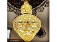 لوستر کریستالی برنزی بزرگ مسجدی پگاه