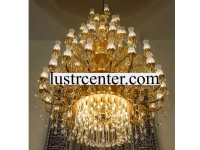 لوستر بزرگ برنزی شاهین