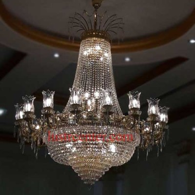 لوستر بزرگ شاخه برنزی شیدا 