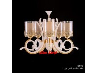 لوستر چوب و فلز 614 پنج شعله