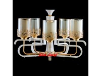 لوستر چوب و فلز 621 پنج شعله