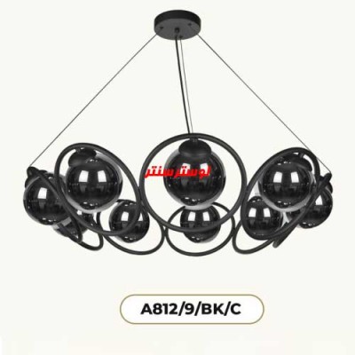 لوستر مولکولی مدل 812-9-bk-c