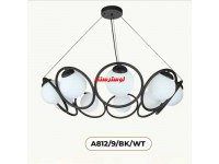 لوستر مولکولی مدل 812-9-bk-wt