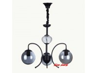 لوستر مولکولی سه شاخه 808-3 مشکی