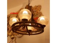 لوستر چوبی رولت چهار شاخه دارکار