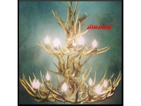 لوستر شاخ گوزنی چهارده شعله