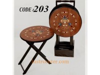 میز عسلی چوبی تاشو 203