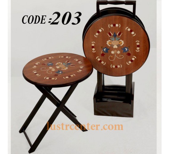 میز عسلی چوبی تاشو 203