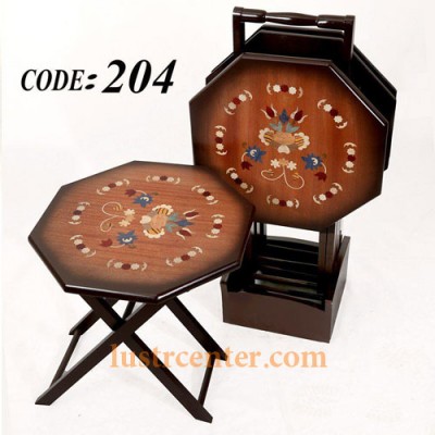 میز عسلی چوبی تاشو 204