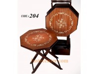 میز عسلی چوبی تاشو 204 - i