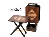 میز عسلی چوبی تاشو 206