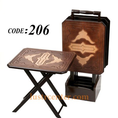 میز عسلی چوبی تاشو 206