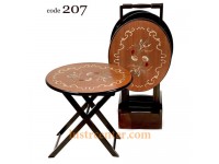 میز عسلی چوبی تاشو 207