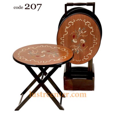 میز عسلی چوبی تاشو 207