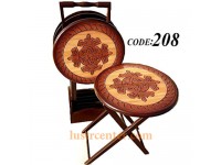 میز عسلی چوبی تاشو 208