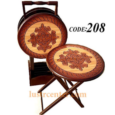 میز عسلی چوبی تاشو 208