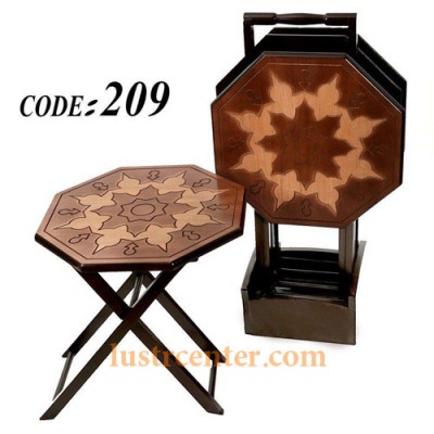 میز عسلی چوبی تاشو 209