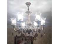 لوستر شاخه برنزی گوتی 6 شعله