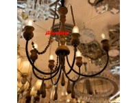 لوستر چوبی شش شاخه ای یلدا