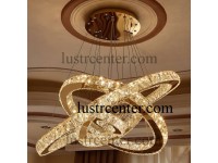 لوستر آویز کریستالی 8103-65-50-35-20 طلا