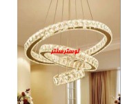 لوستر آویز حلقه ای 60-40-20 طلایی