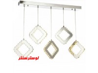 آویز مدرن کریستالی خطی لوزی 8104 
