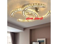 لوستر سقفی کریستالی مدرن کد 33675 سایز 60