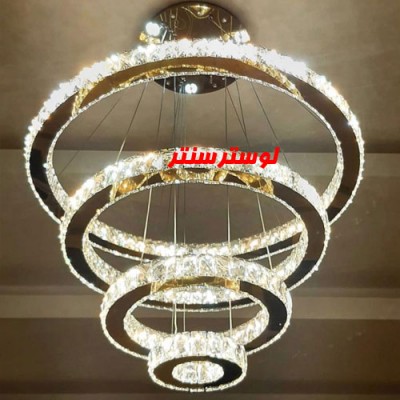 لوستر کریستالی 8103 چهار طبقه طلایی 