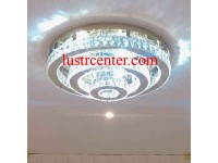 لوستر سقفی مدرن کریستالی 33652 سایز 50 طلایی