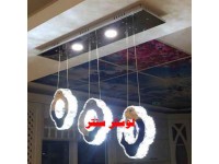 آویز مدرن کریستالی سه خطی سانی