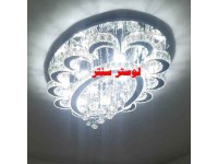 لوستر سقفی کریستالی مدل خورشید بیضی سایز 60