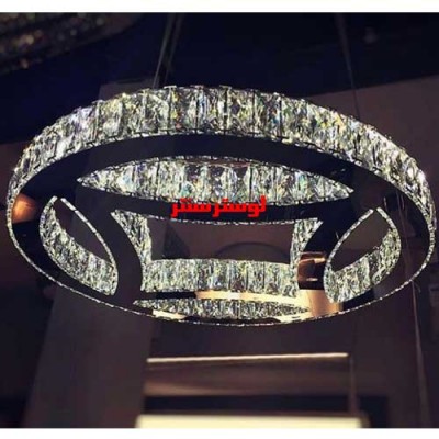 لوستر آویز مدرن کریستالی 6101