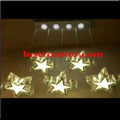 آویز کریستالی خطی 5 ستاره 